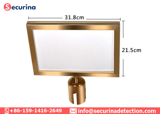 Horizontal Frame A4 Crowd Control Barrier Connector 63mm With Three Colors