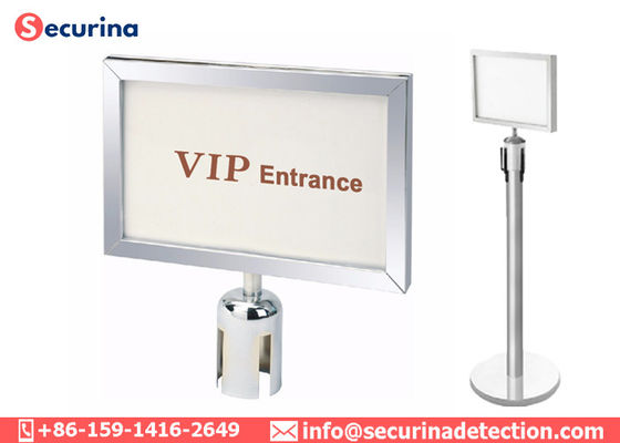 Horizontal Frame A4 Crowd Control Barrier Connector 63mm With Three Colors